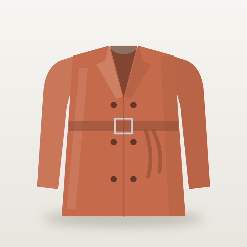 Silk Trench Coat, Terracotta