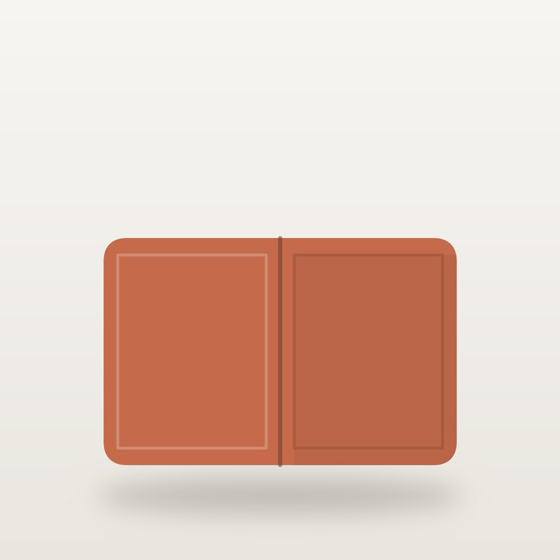 Cashmere Wallet, Terracotta
