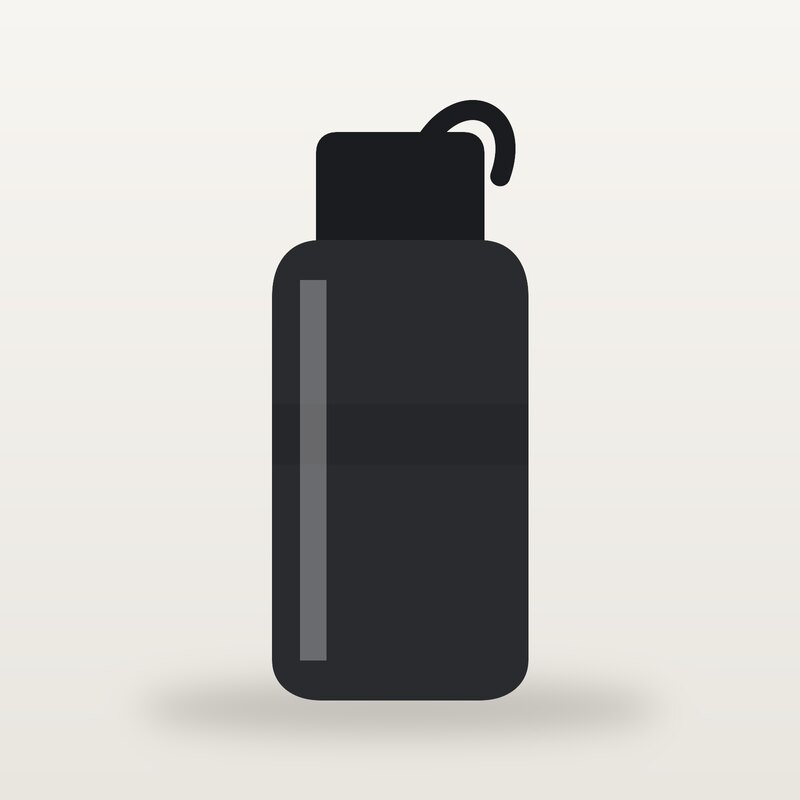 Recycled Water Bottle, Black