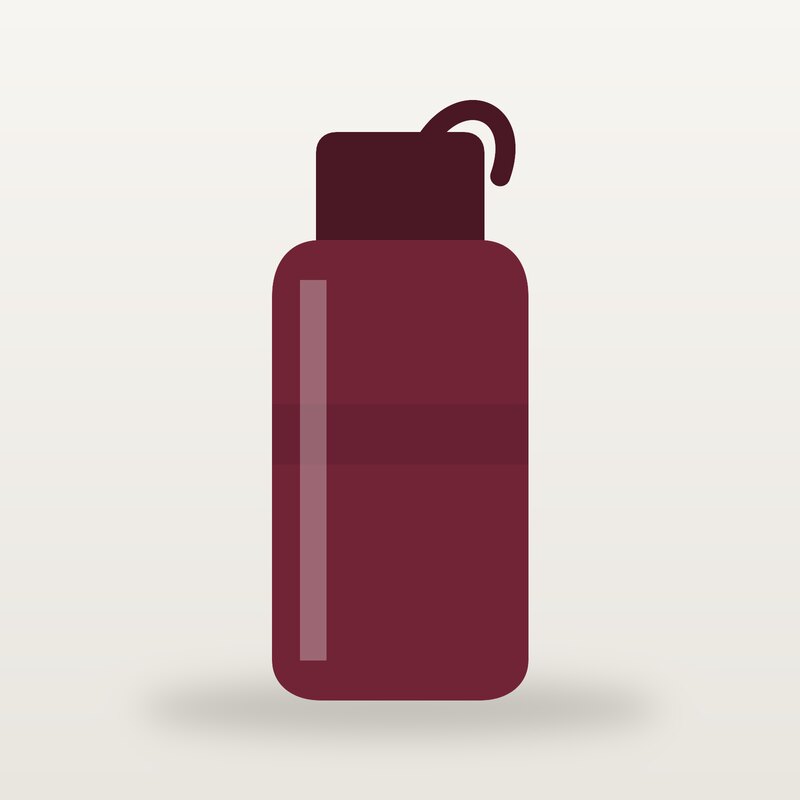 Dry-Fit Water Bottle, Burgundy