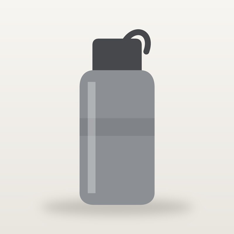 Lightweight Water Bottle, Grey