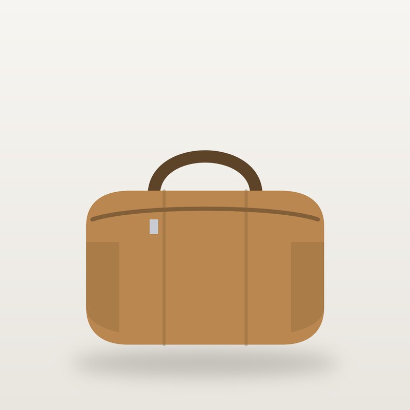 Leather Weekender, Camel