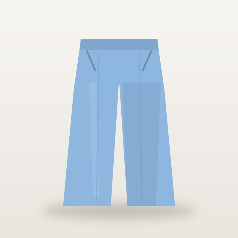 Silk Wide-Leg Trousers, Sky Blue