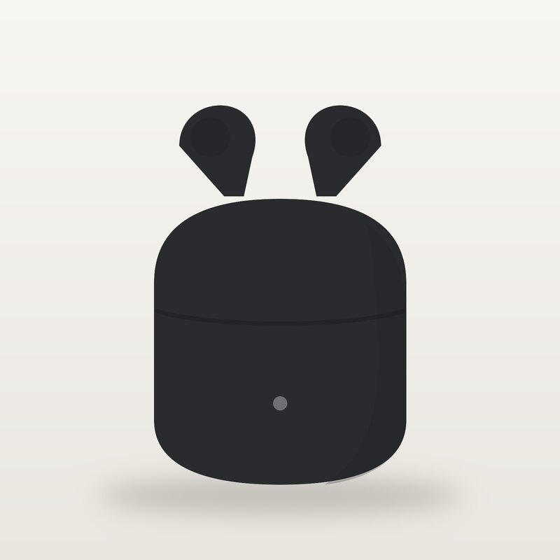 Magnetic Wireless Earbuds, Black