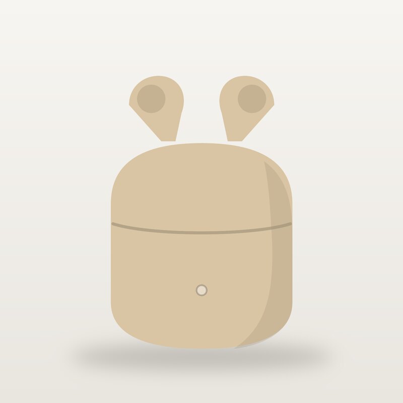 Compact Wireless Earbuds, Sand