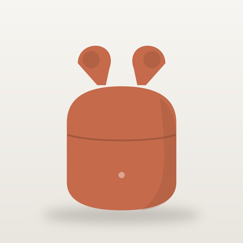 Magnetic Wireless Earbuds, Terracotta