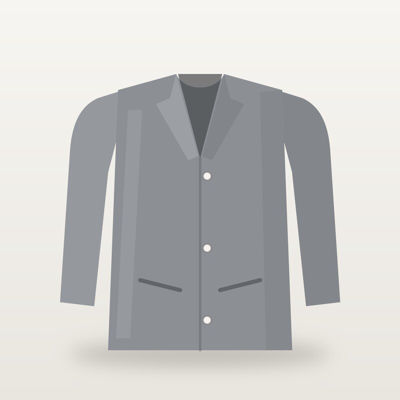 Wool Wool Coat, Grey