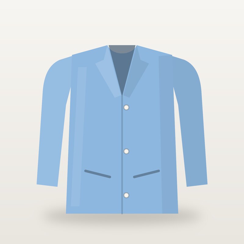Cotton Wool Coat, Sky Blue