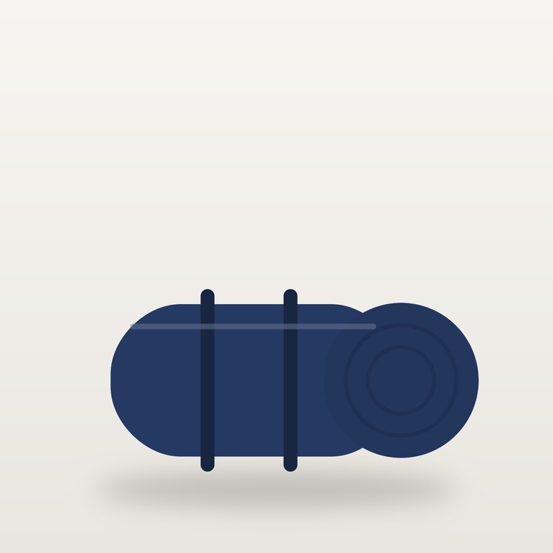 Lightweight Yoga Mat, Navy