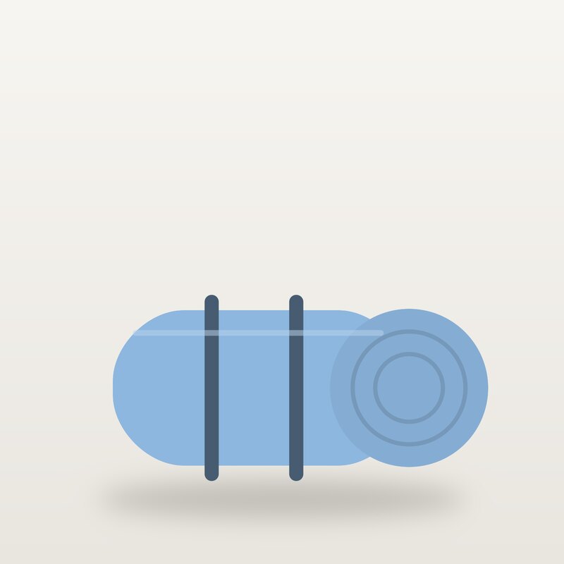 Dry-Fit Yoga Mat, Sky Blue